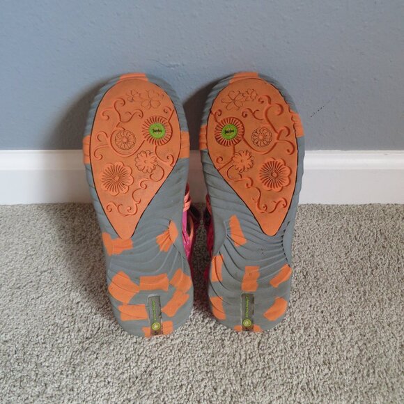 Jambu Youth Girls Water Sandals Size 4 Velcro Pink/Fuchsia/Coral/Gray Mary Jane - Picture 11 of 11